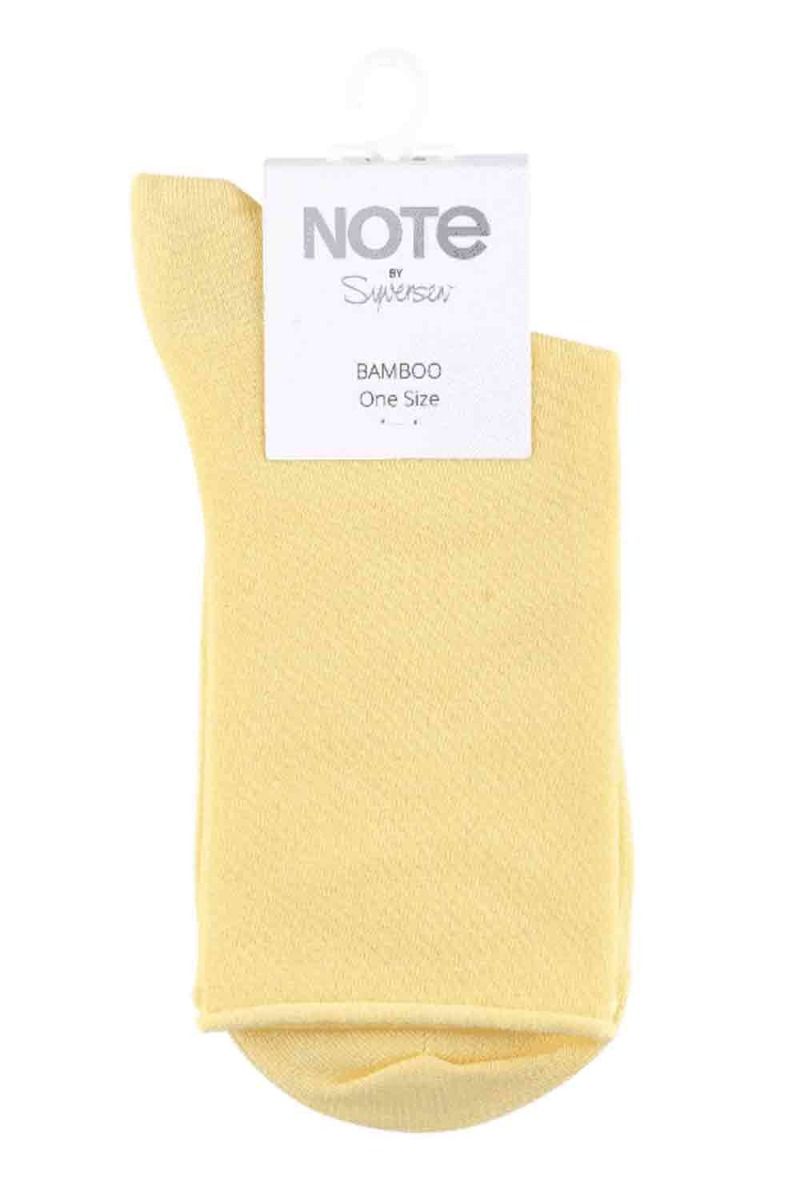 Oroblu- Strømper - Note Woman Bamboo Roll Top - Yellow