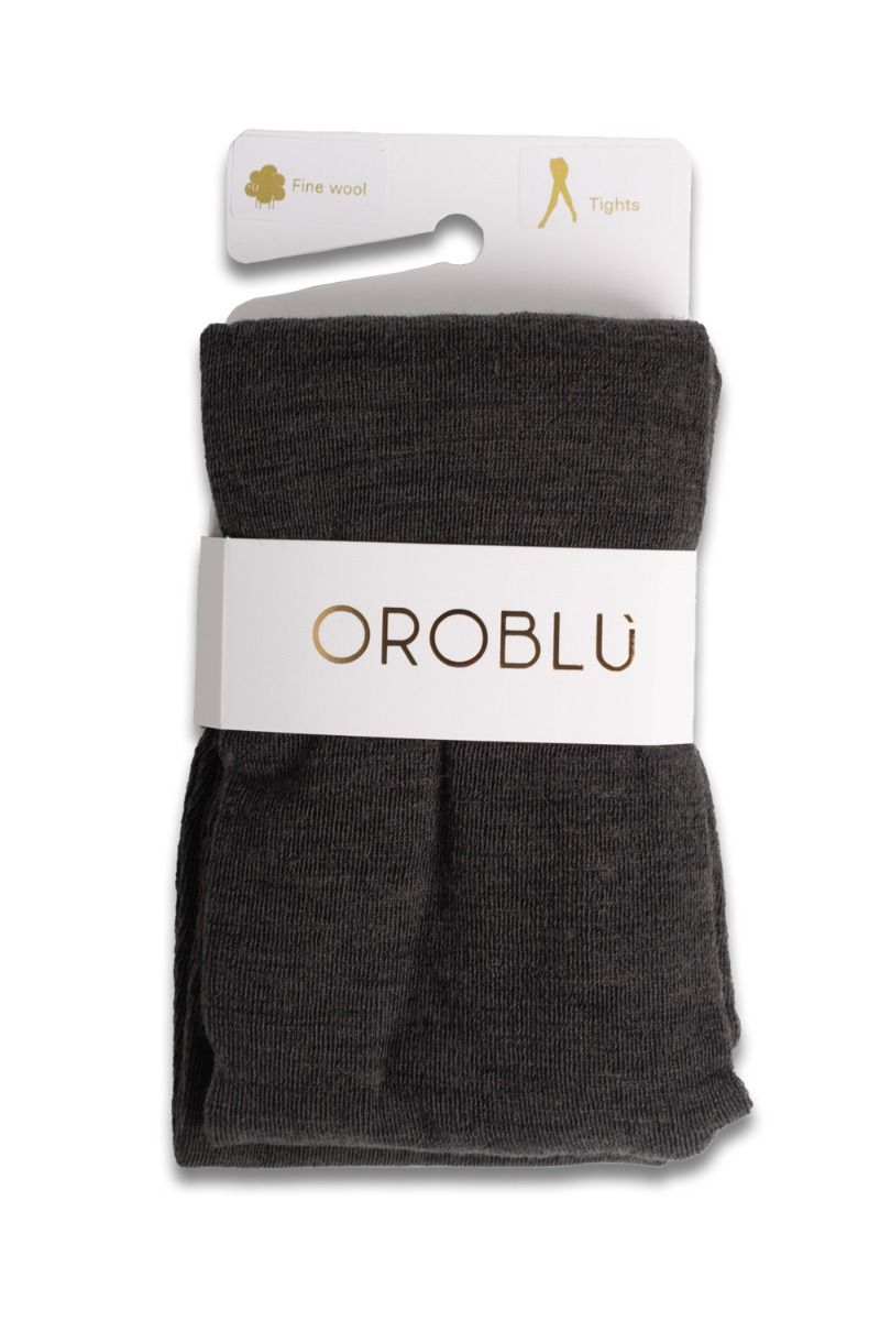 Oroblu - Strømpebukser - Nives Fine Wool Tights - Grey