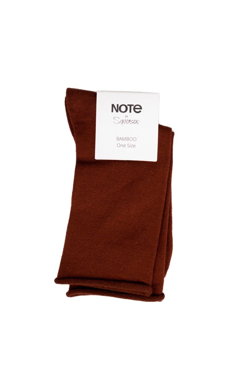 Oroblu - Strømper - Note Woman Bamboo Roll Top - Burgundy 