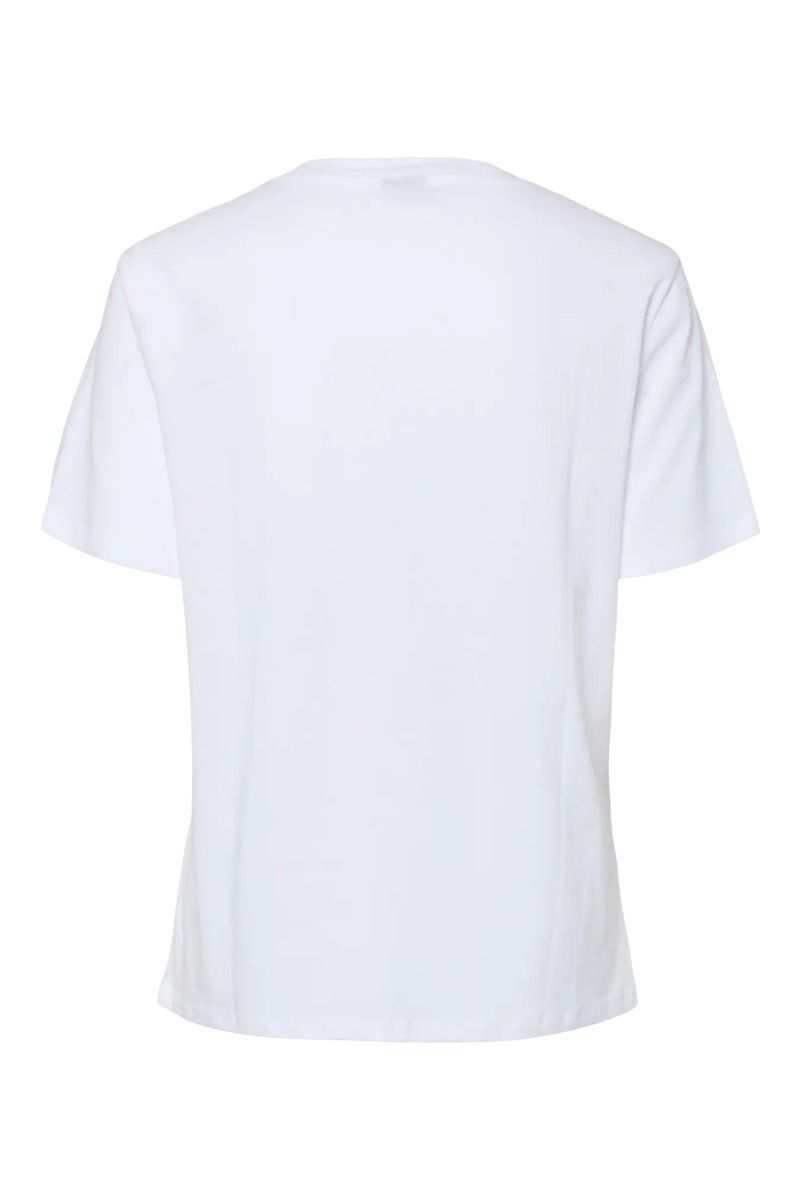 Pieces - T-shirt - Guru ss Printed T-Shirt - Bright White Big flower