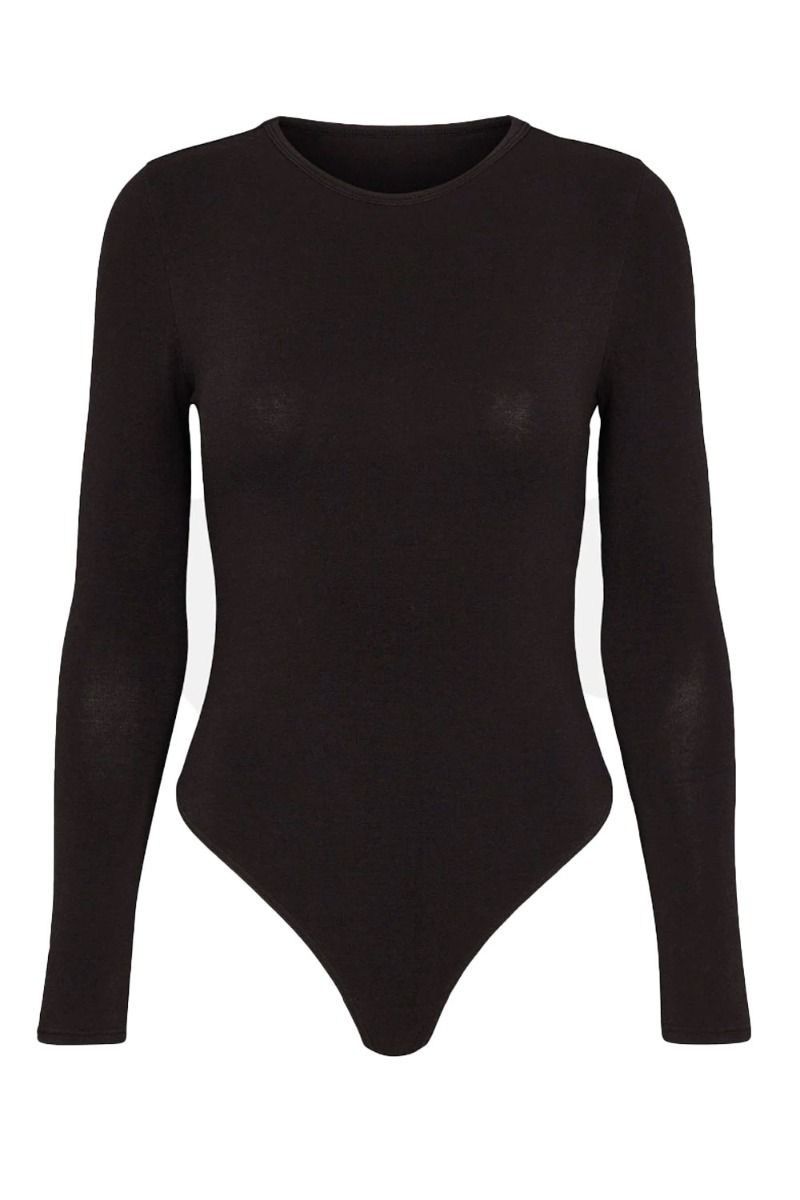 OW Collection - Bodystocking - Erla Bodysuit - Black Caviar