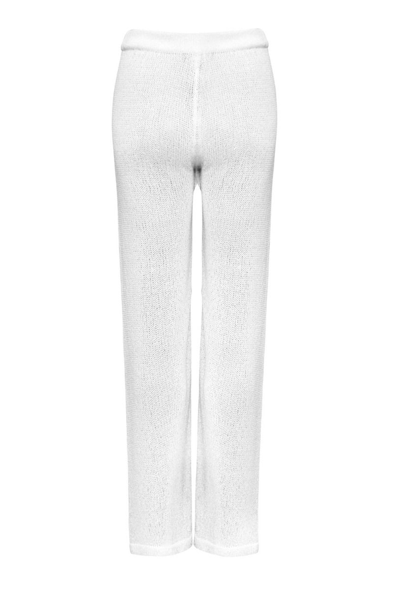 OW Collection - Bukser - Olivia Crochet Pants - White