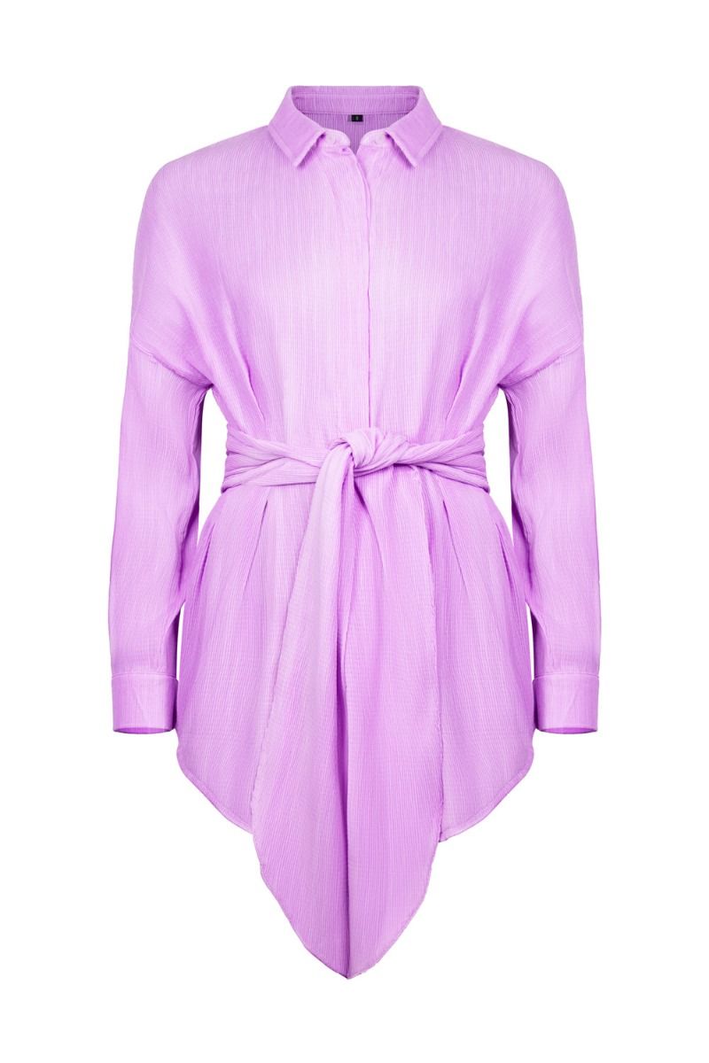 OW Collection - Kjole - Emilia Shirt Dress - Lavender