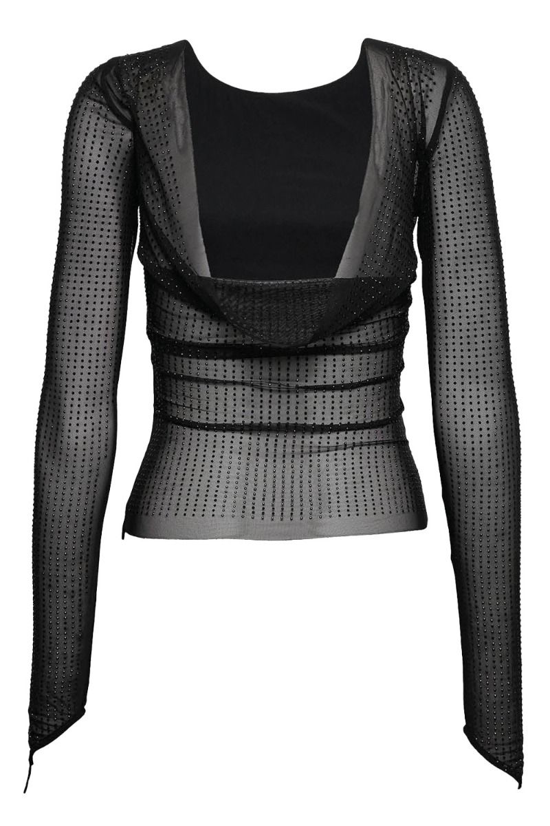 OW Collection - Bluse - Mesha Blouse - Black Glitter