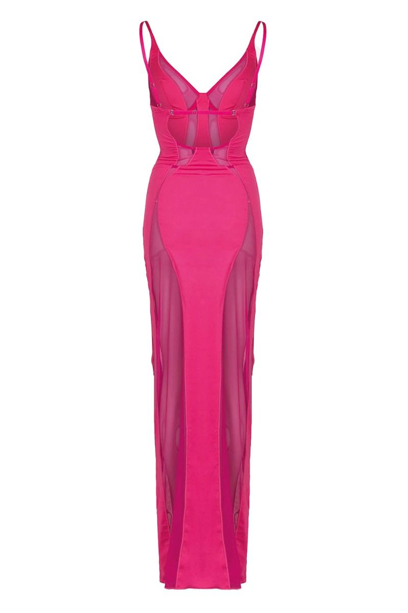 OW Collection - Kjole - Swirl Maxi Dress - Pink Dreams