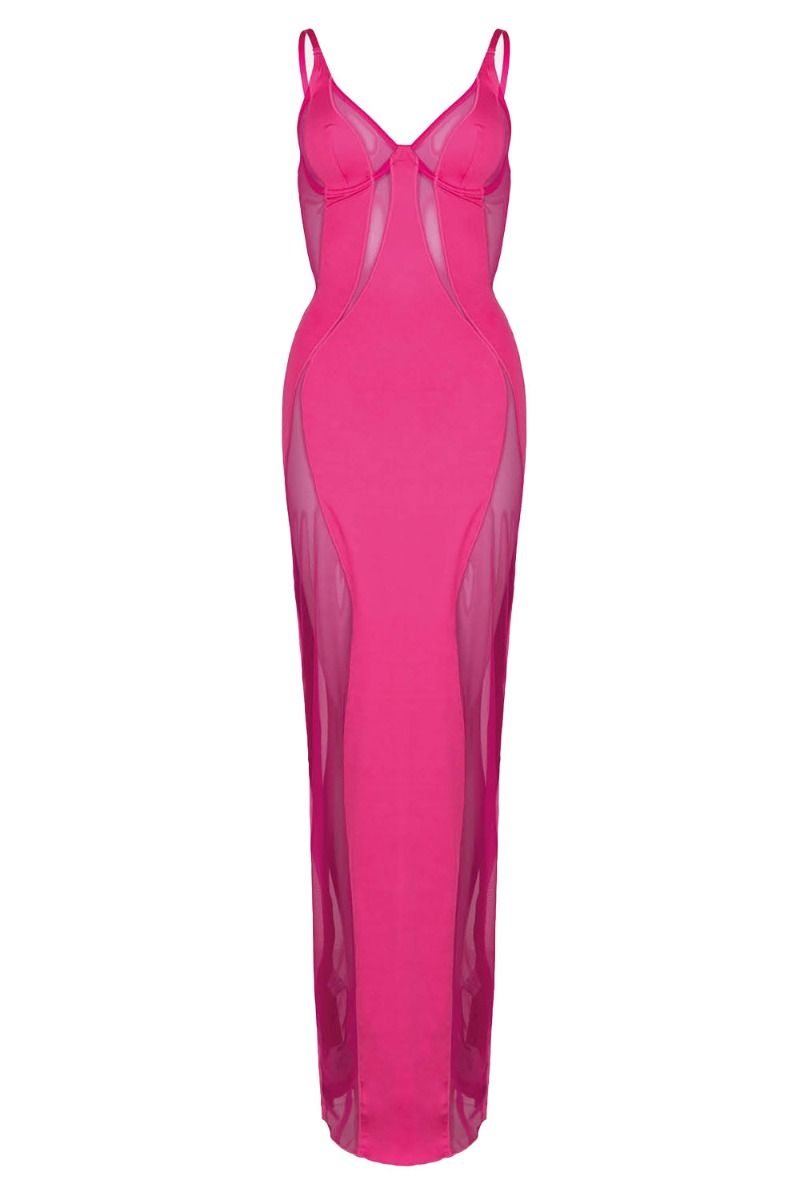 OW Collection - Kjole - Swirl Maxi Dress - Pink Dreams