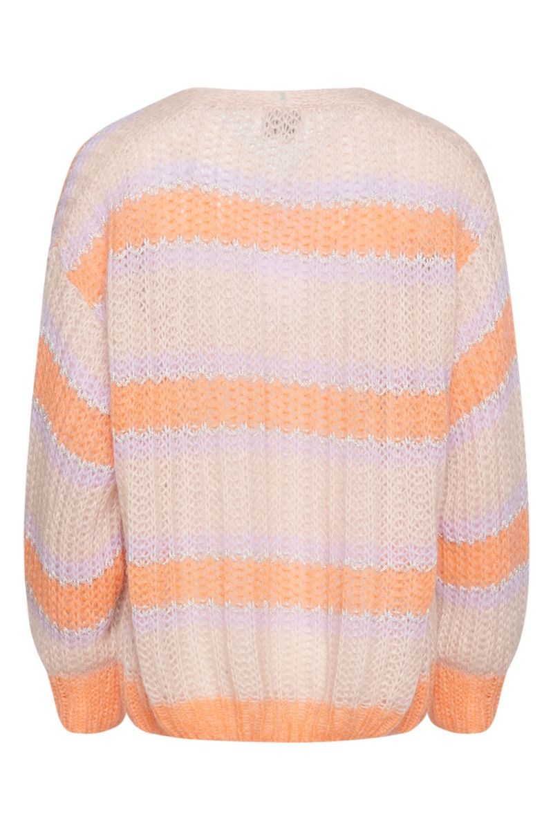 Noella - Cardigan - Pacific Knit Cardigan - Apricot/Lavender Mix
