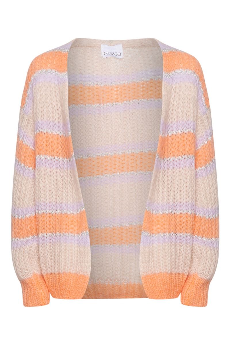 Noella - Cardigan - Pacific Knit Cardigan - Apricot/Lavender Mix