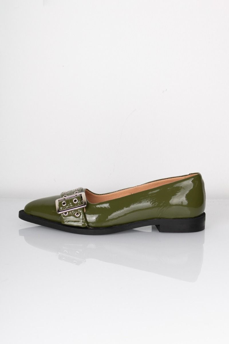 Pavement - Ballerina - Saso Low - Green patent 