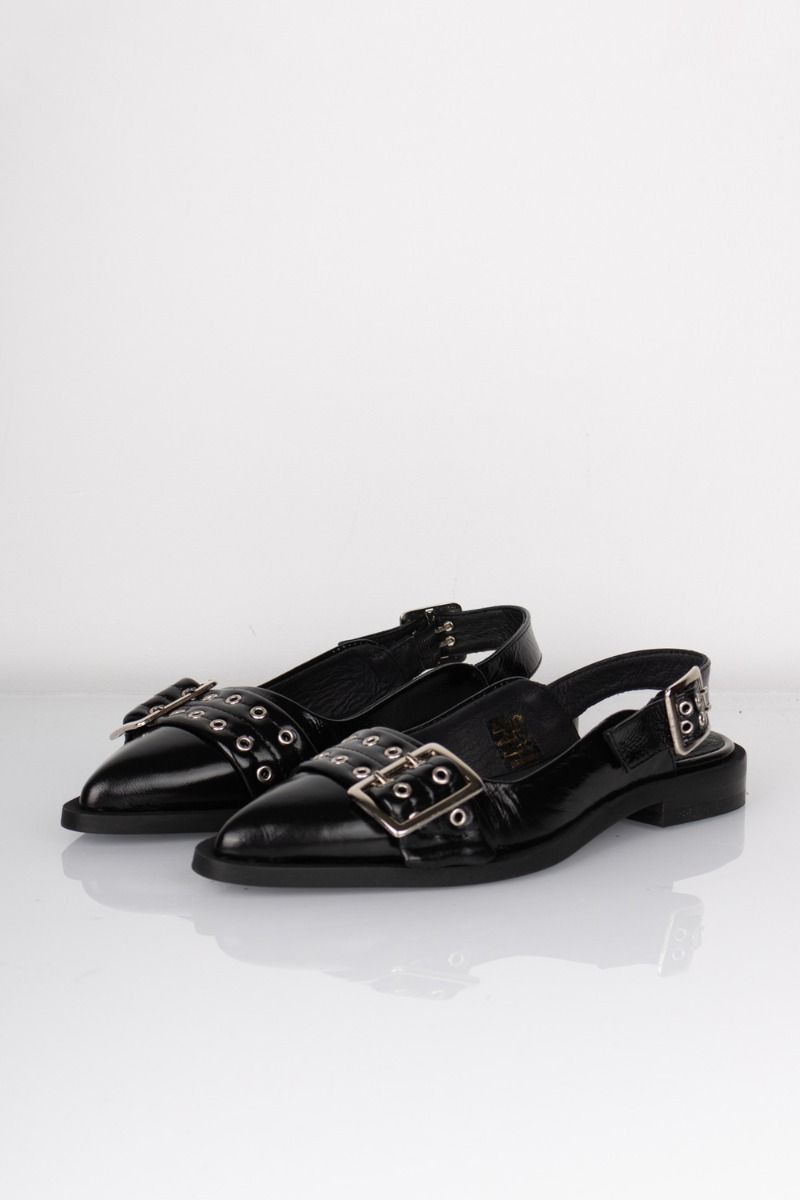 Pavement - Sko - Saso Sling - Black Patent 