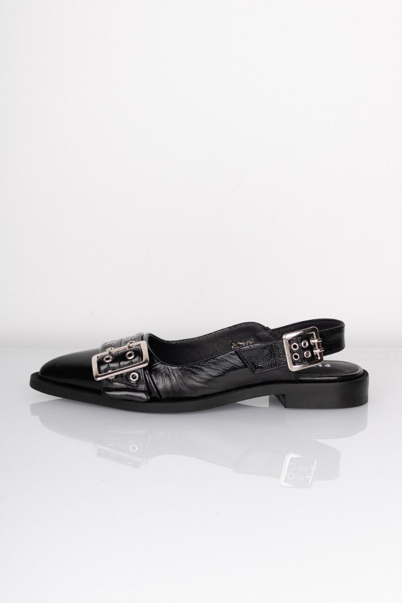 Pavement - Sko - Saso Sling - Black Patent 