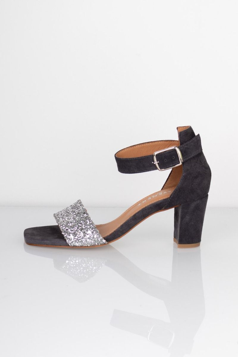 Pavement - Stiletter - Lykke Two Tone - Grey/Silver 