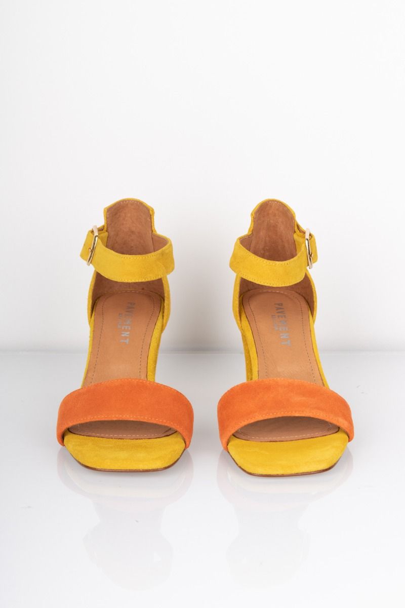 Pavement - Stiletter - Lykke - Yellow/Orange Suede