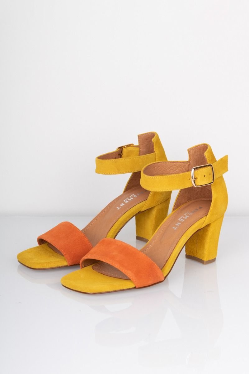 Pavement - Stiletter - Lykke - Yellow/Orange Suede