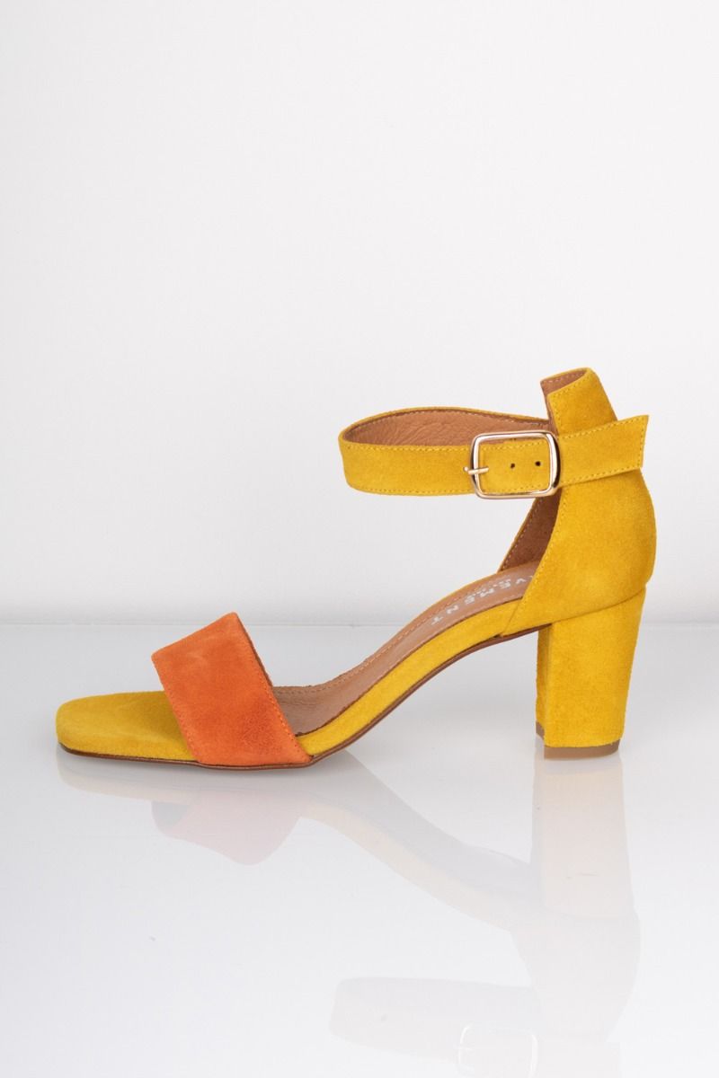 Pavement - Stiletter - Lykke - Yellow/Orange Suede