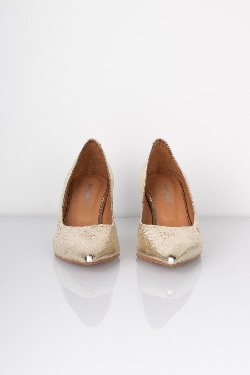 Pavement - Stiletter - Nubia Glam - Light gold metallic 