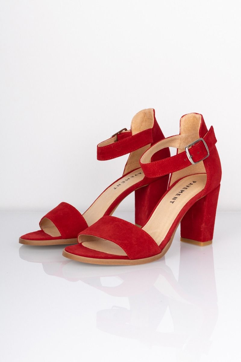 Pavement - Stiletter - Silke - Red Suede