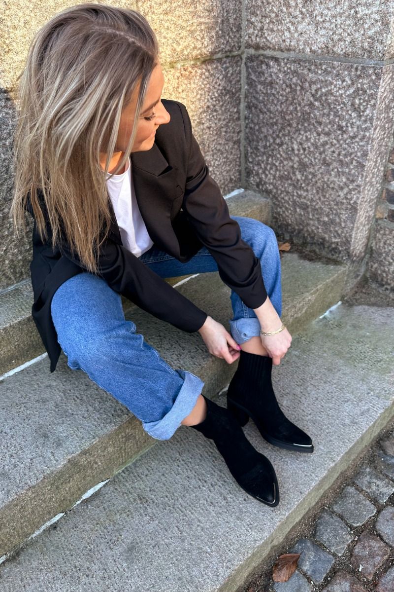 Pavement - Støvler - Tiger - Black Suede 