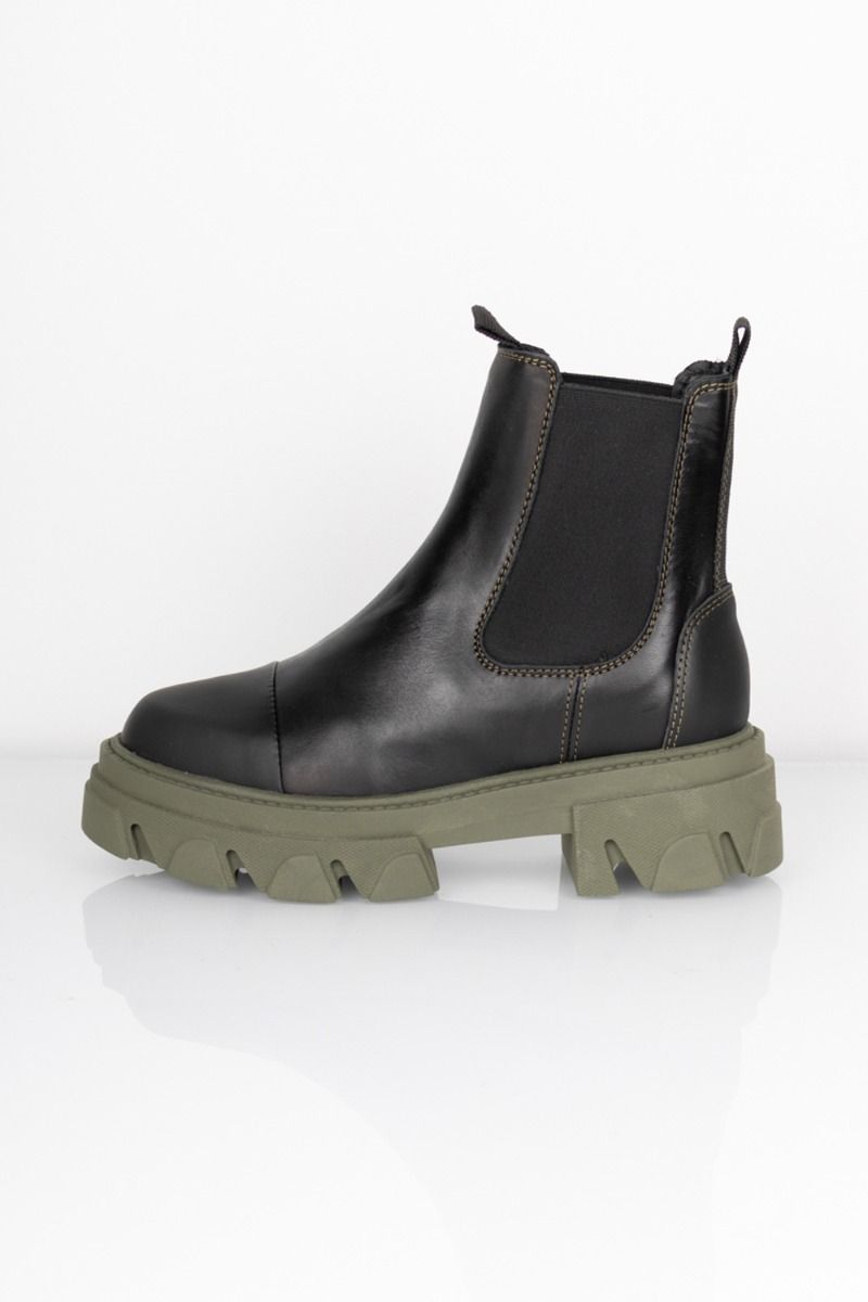 Pavement - Støvler - Paola - Black/Green