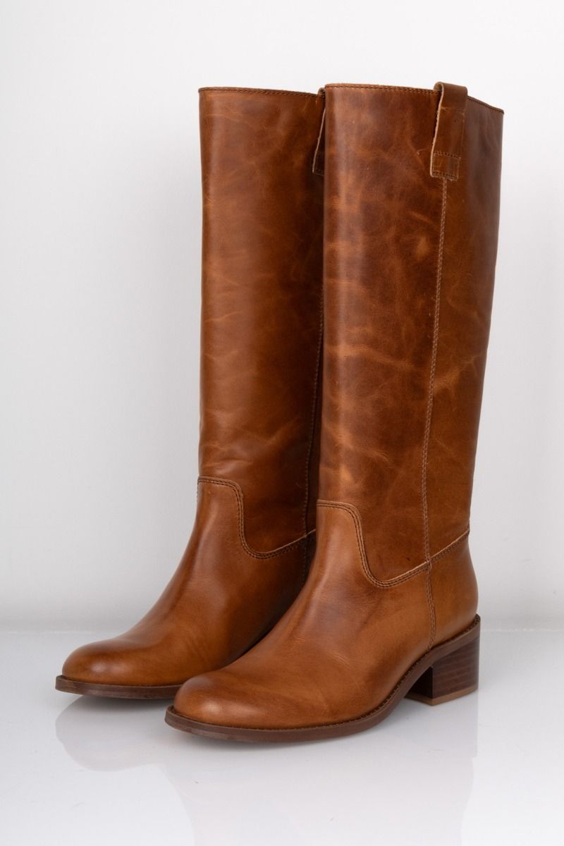 Phenumb - Støvle - Martina Long - Cognac