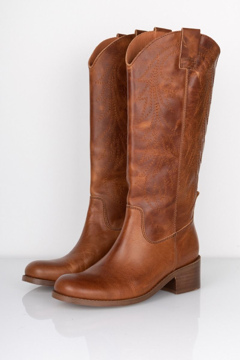 Phenumb - Støvle - Reba Long - Cognac