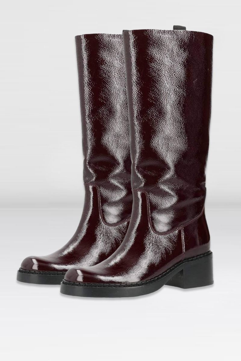 Phenumb - Støvler - Exposed Long P - Dark Bordo Patent