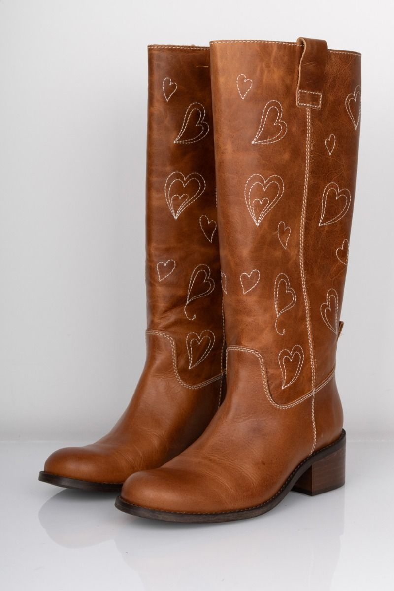 Phenumb - Støvler - Heartscape Long H - Cognac