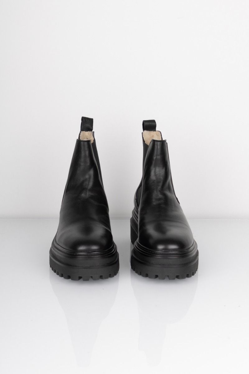 Phenumb - Støvler - Cash Wool - Black Leather 