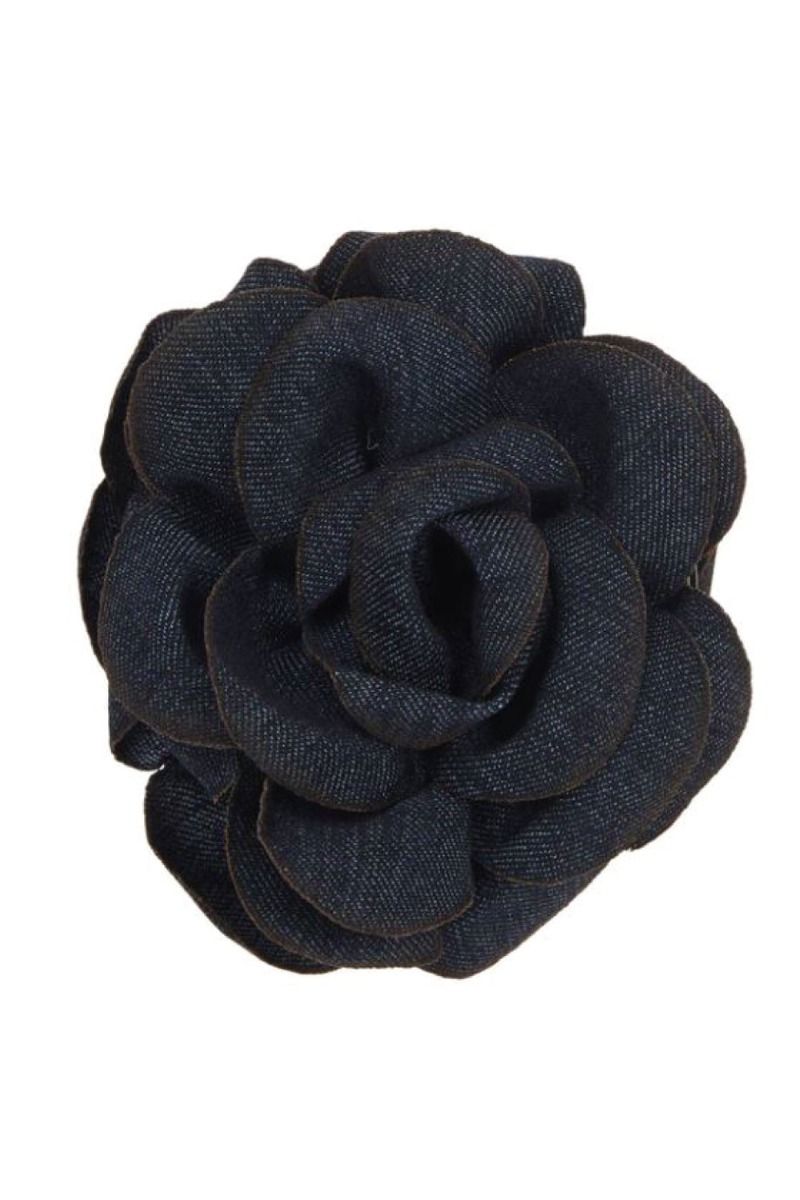 Pico - Hårklemme - Denim Rose Claw - Dark Denim