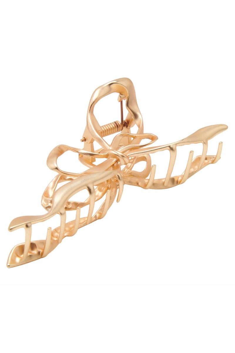 Pico - Hårklemme - Metallic Bow Claw - Mat Gold