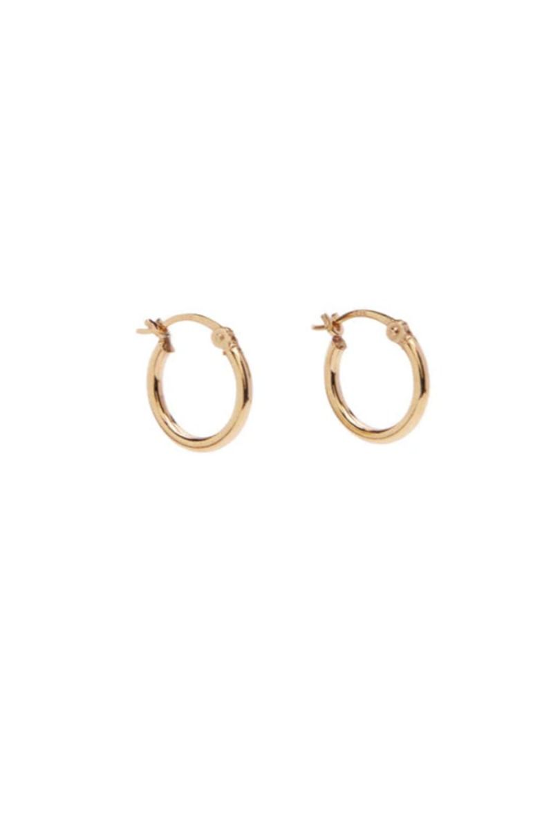 Pico - Øreringe - Basic Small Hoop FG - Goldplated