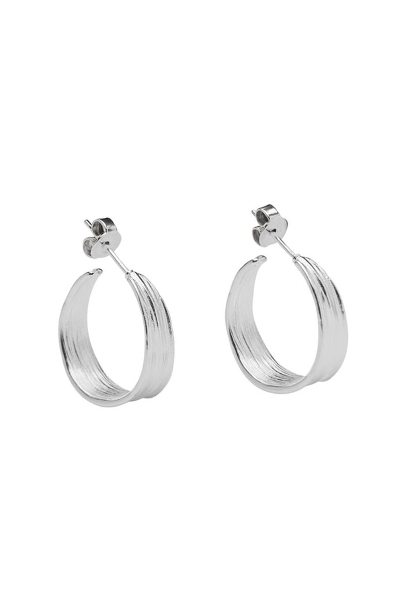 Pico - Øreringe - Olive Petit Stud - Silverplated