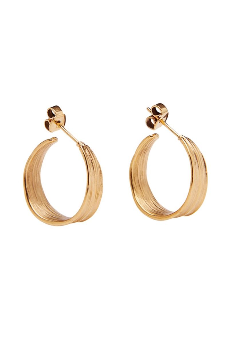 Pico - Øreringe - Olive Petit Stud - Goldplated