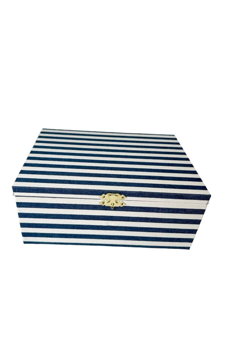 Pico - Smykkeskrin - Jewelry Box - Navy Stripe