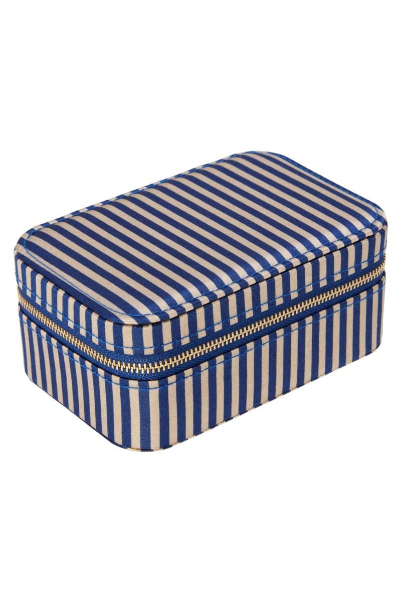 Pico - Smykkeskrin - Large Jewelry Box - Navy Stripe