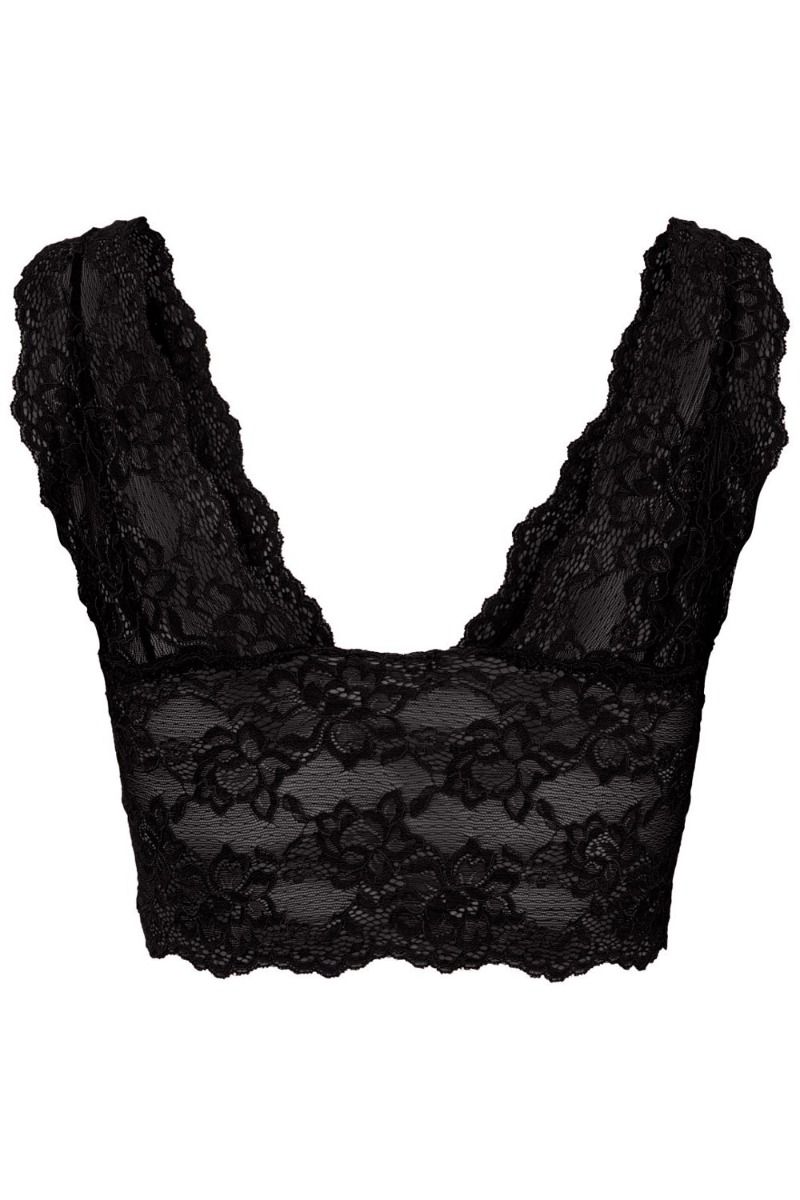 ❤︎ Pieces - BH - PC Lina Lace Bra Top - Black