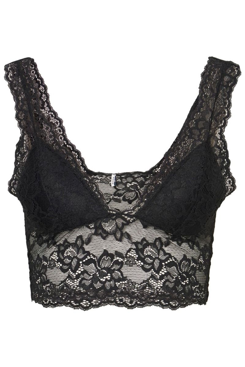 ❤︎ Pieces - BH - PC Lina Lace Bra Top - Black
