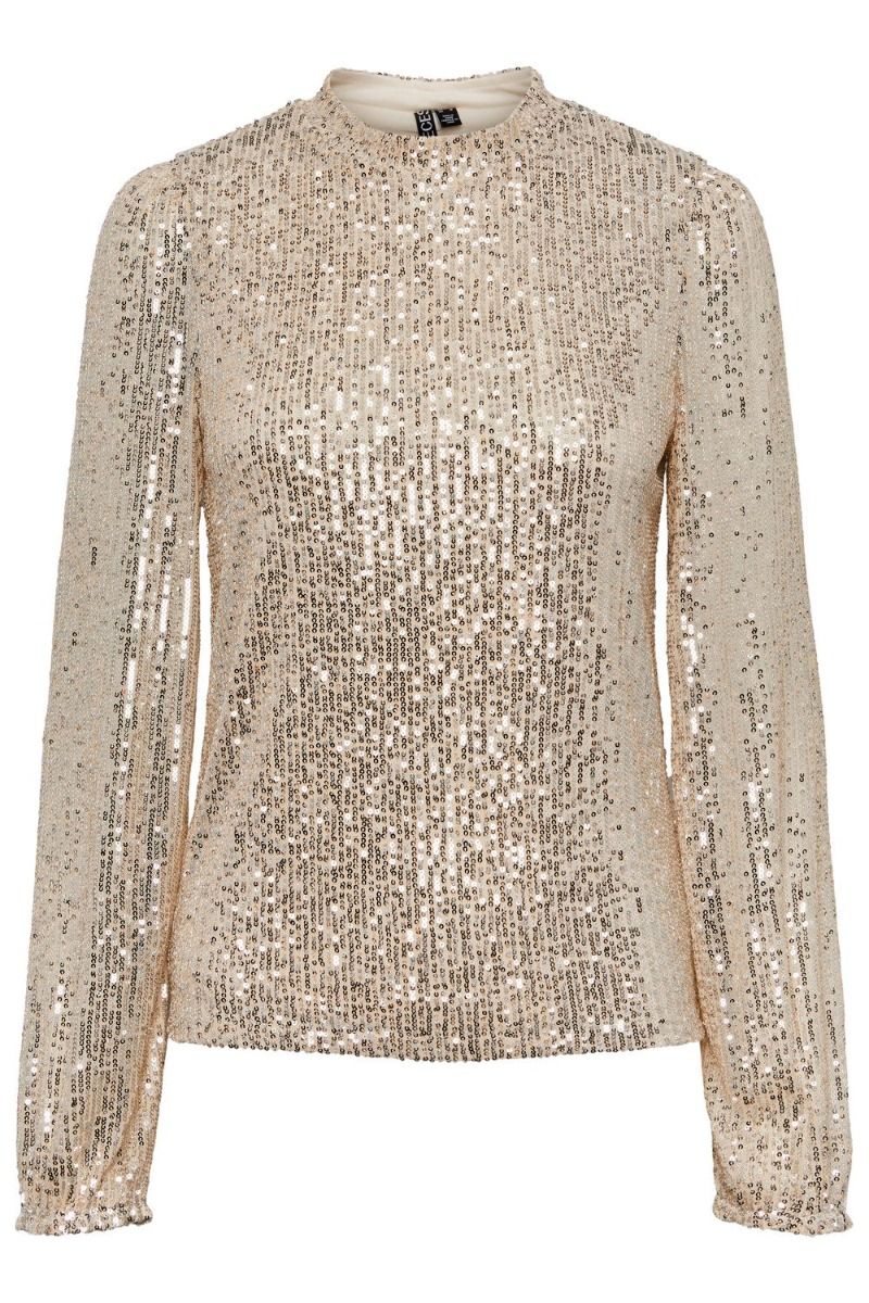 Pieces - Bluse - PC Delphia LS - Silver