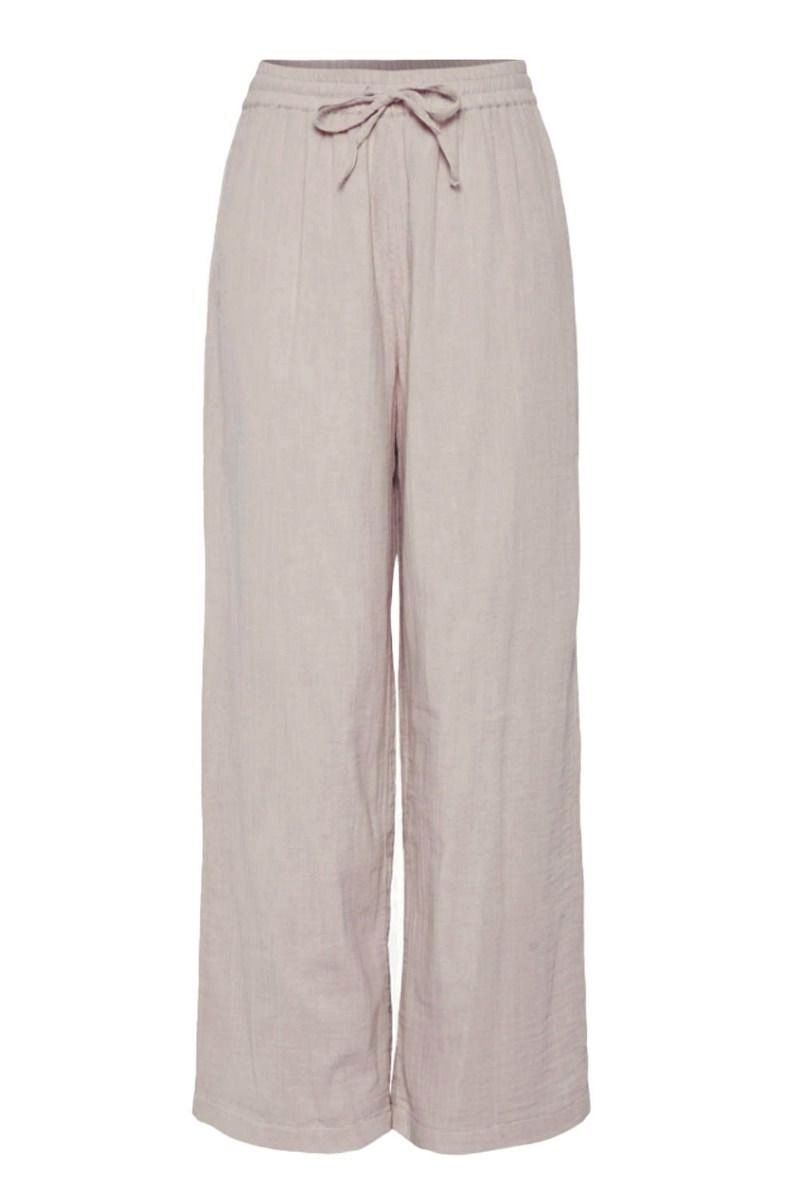 Pieces - Bukser - PC Mastina Hw Wide Pants - Silver Gray