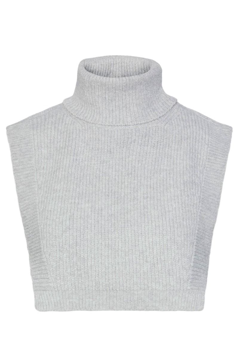 ❤︎ Pieces - Halstørklæde - PC Jenny Neckwarmer - Light Grey Melange