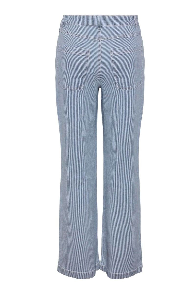 Pieces - Jeans - PC Billo HW Wide Jeans - Light Blue Denim
