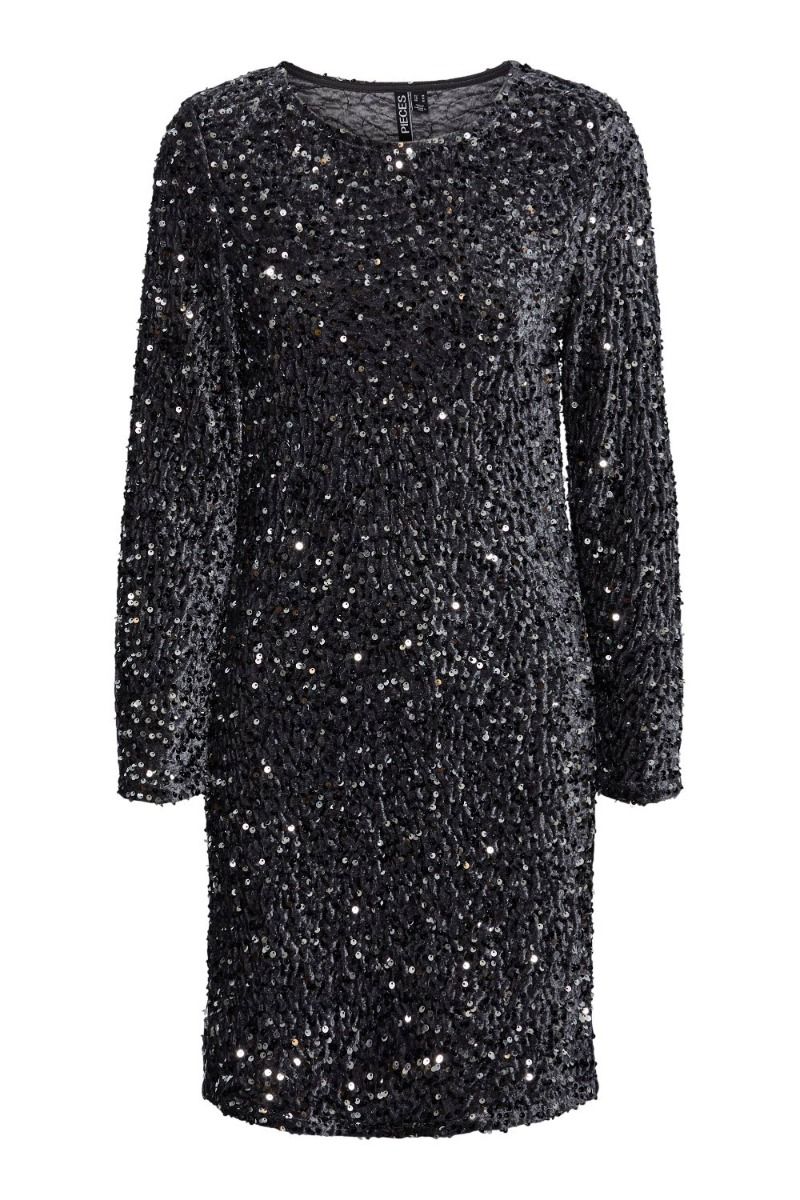 Pieces - Kjole - PC Kam LS New Dress - Magnet