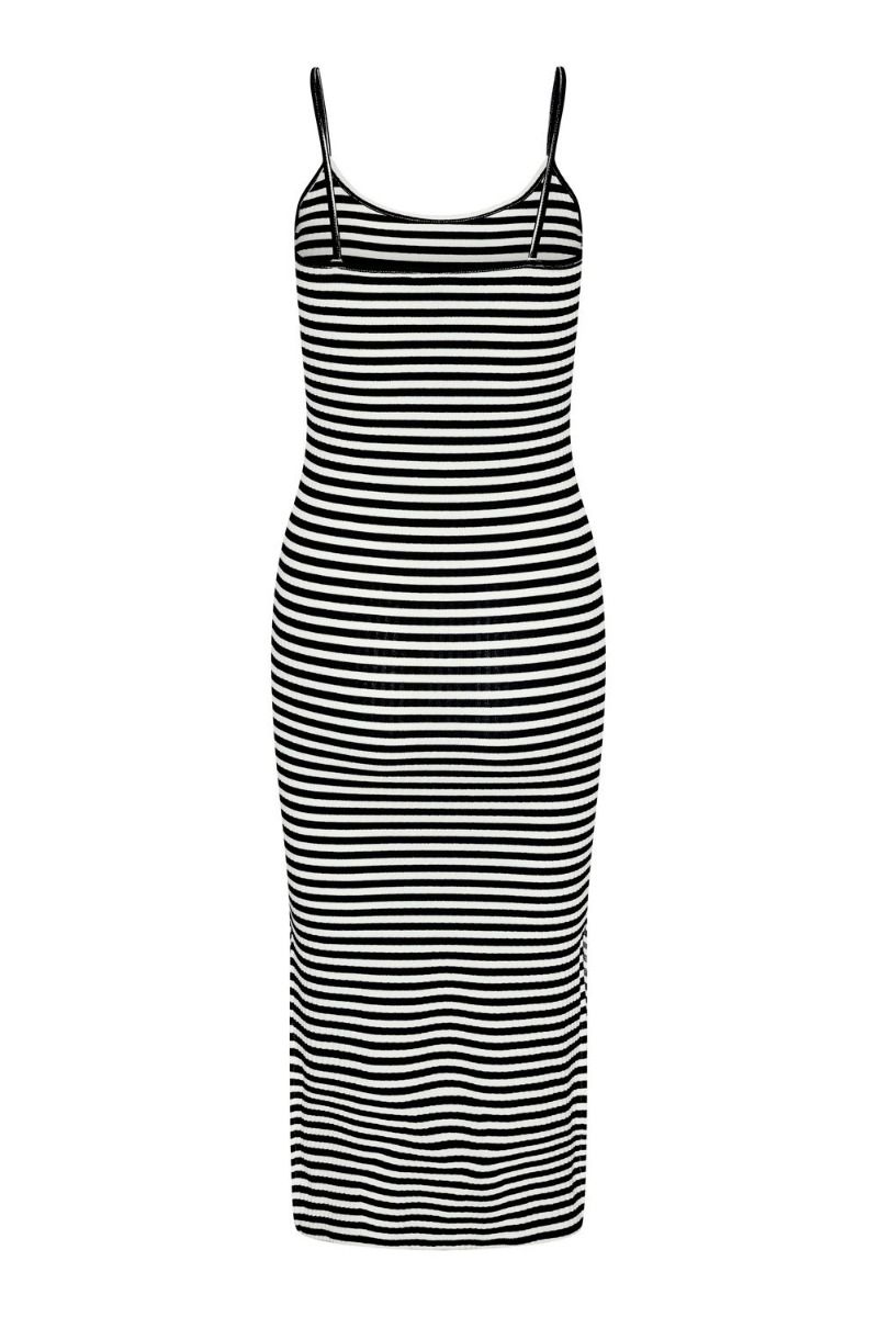 Pieces - Kjole - PC Maya Midi Strap Dress - Bright White