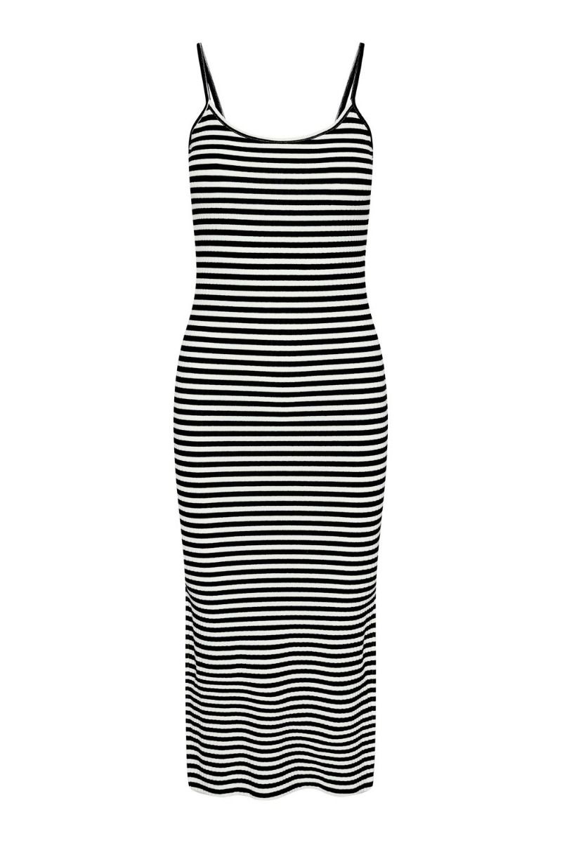 Pieces - Kjole - PC Maya Midi Strap Dress - Bright White