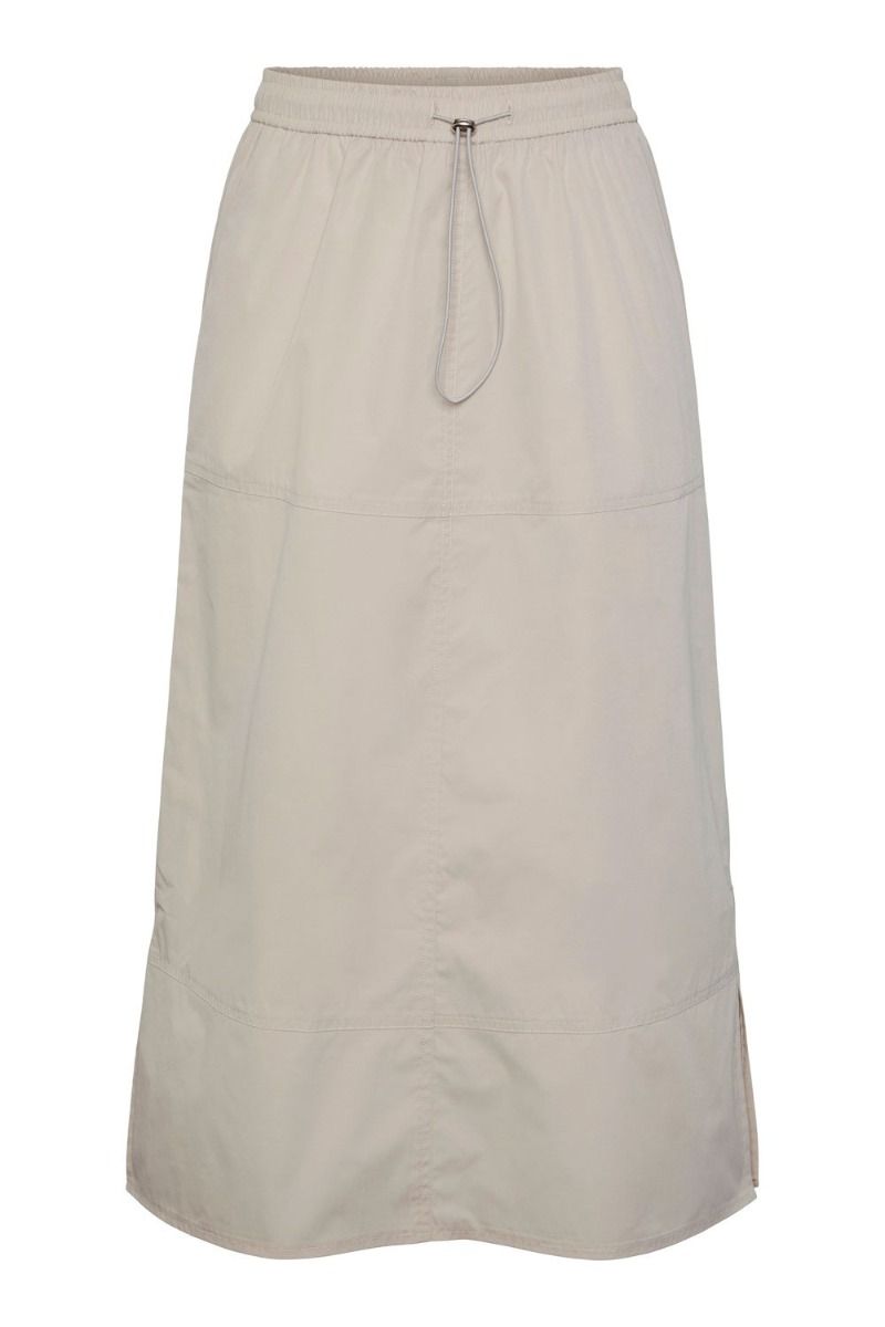 Pieces - Nederdel - PC Dre HW Cargo Skirt - Cloud Cream