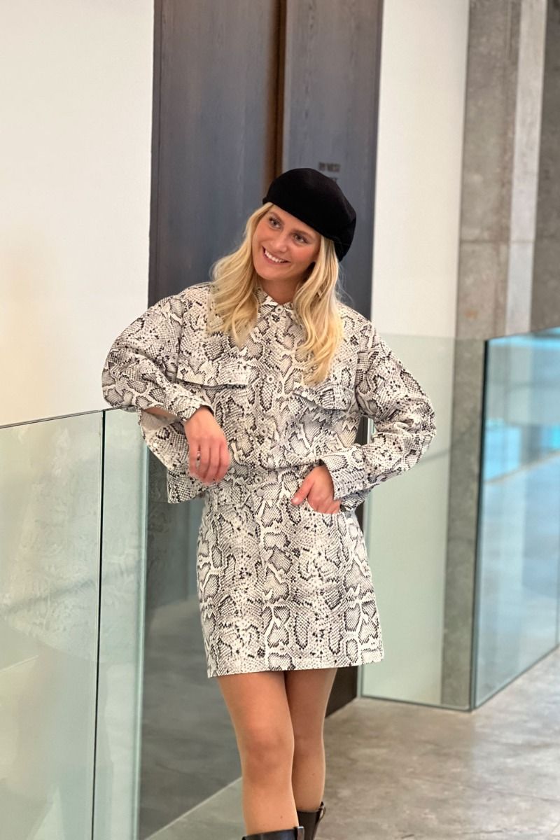 Pieces - Nederdel - Pc Jessica Mw Short Skirt D2D - Jit Bright White