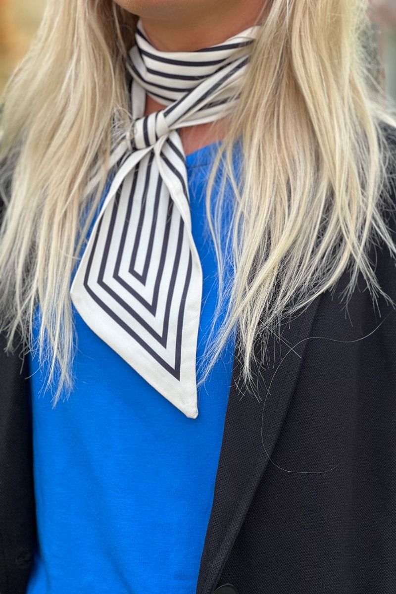 Pieces - Tørklæde - PC Jayla Slim Scarf - Cloud Dancer/Black