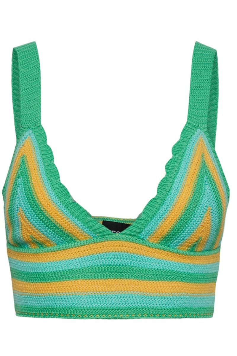 Pieces - Top - PC Beddy Knit Bralette - Irish Green
