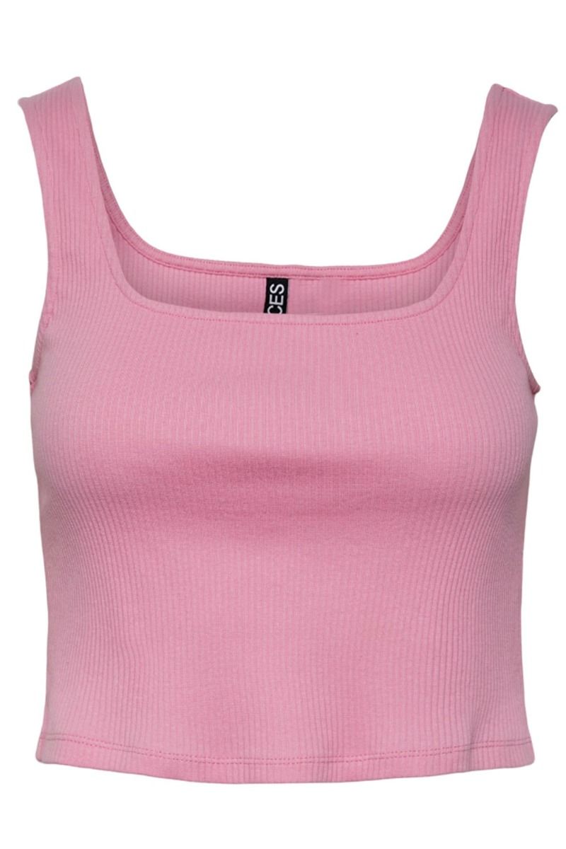 Pieces - Top - PC Nukisa Cropped Tank Top - Begonia Pink