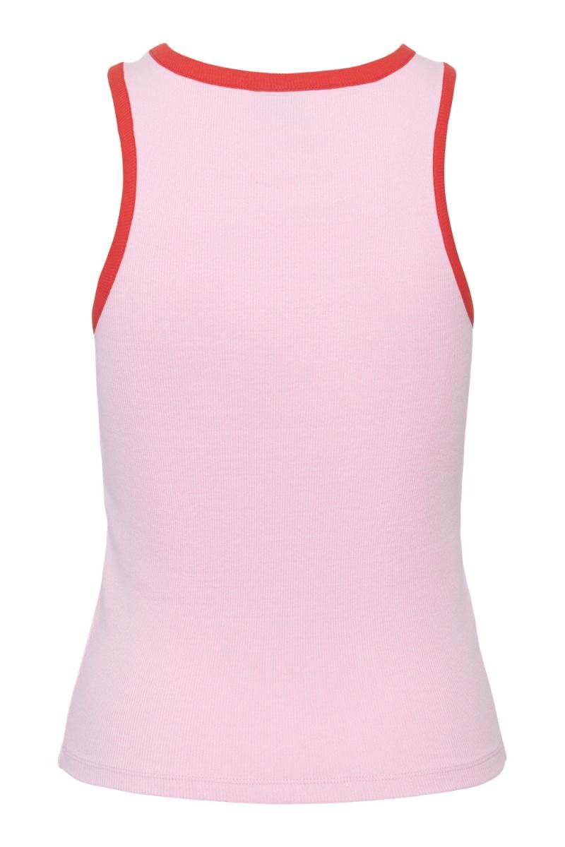 Pieces - Top - PC Stephanie Tank Top - Pirouette/Poppy Red